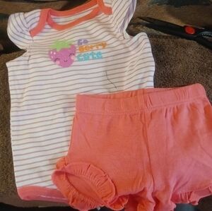 🍼Small Wonder Girls Printed 2Pc. Set 3-6M